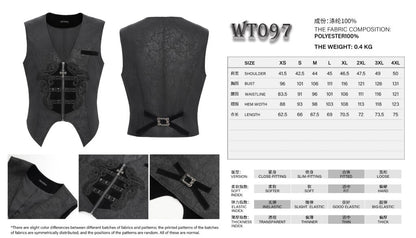 Vest, Jacquard Regency Vampire