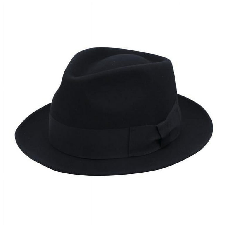 Hat, Fedora Wool Black XXL