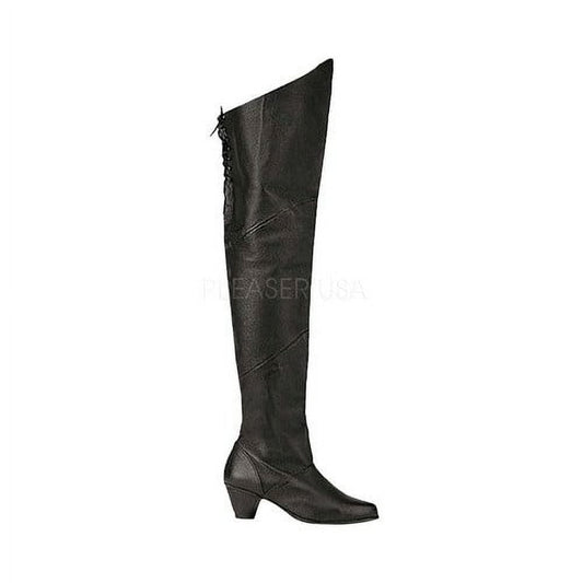 Boot, Pirate MAIDEN Thigh-black LE : 7 women