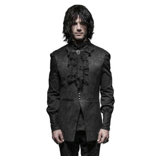 Vest, 18th Cen Black Goth