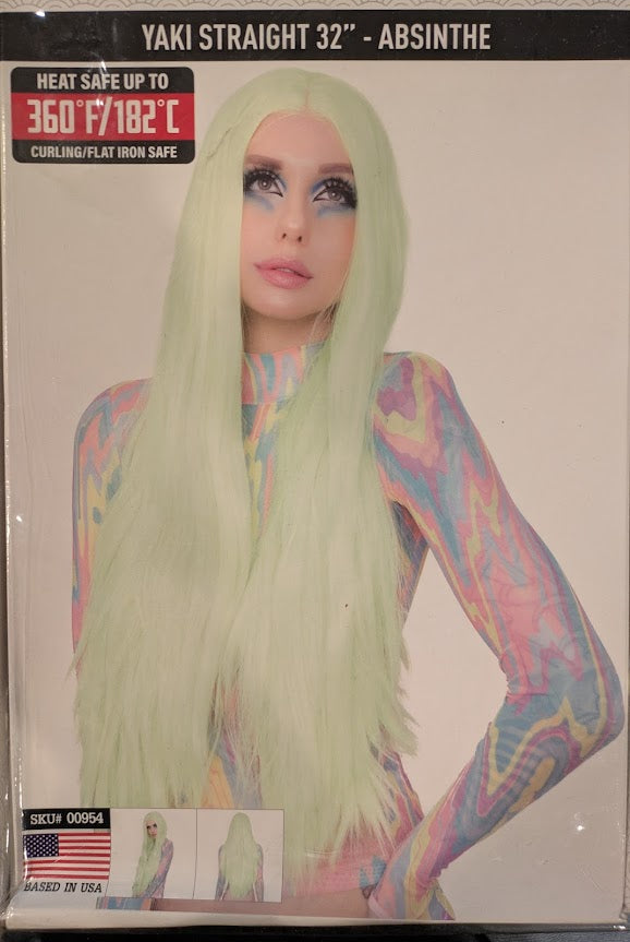 Wig, Yaki Straight 32" (Lace Front) - Absinthe