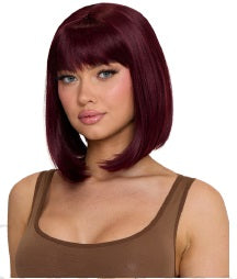 Wig, Angled Bob Burgundy