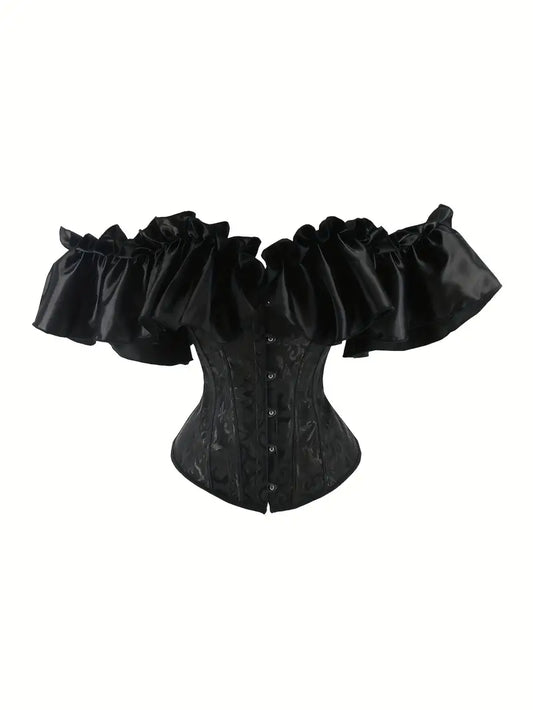 Corset, Off-Shoulder Ruffles