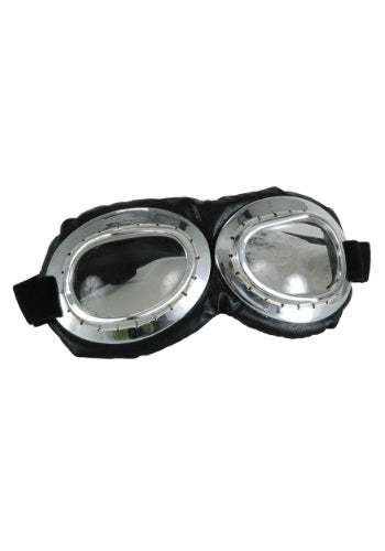 Goggles, Aviator Black Silver