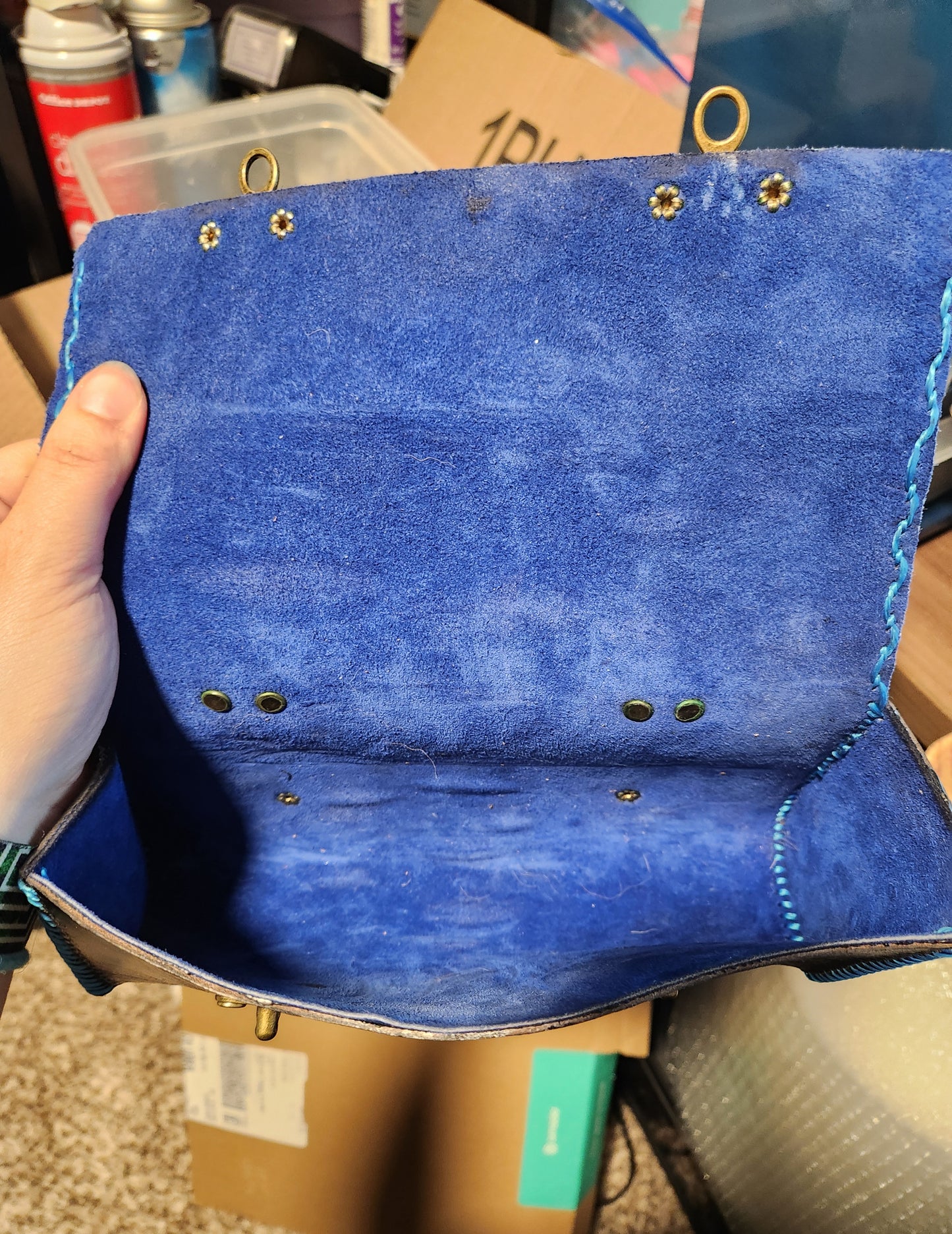 Bag, Signature Hip Pouch, Blue and Black