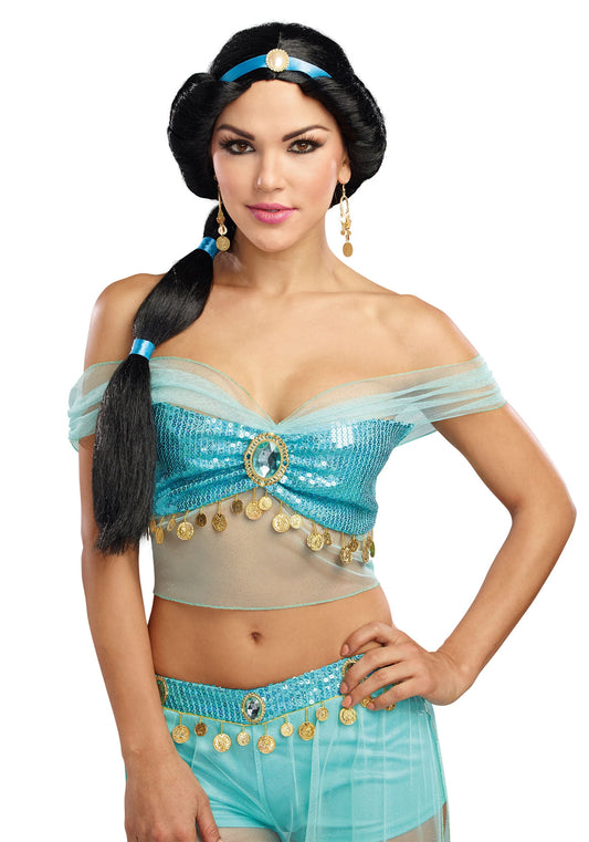 Wig, Long Pony Black