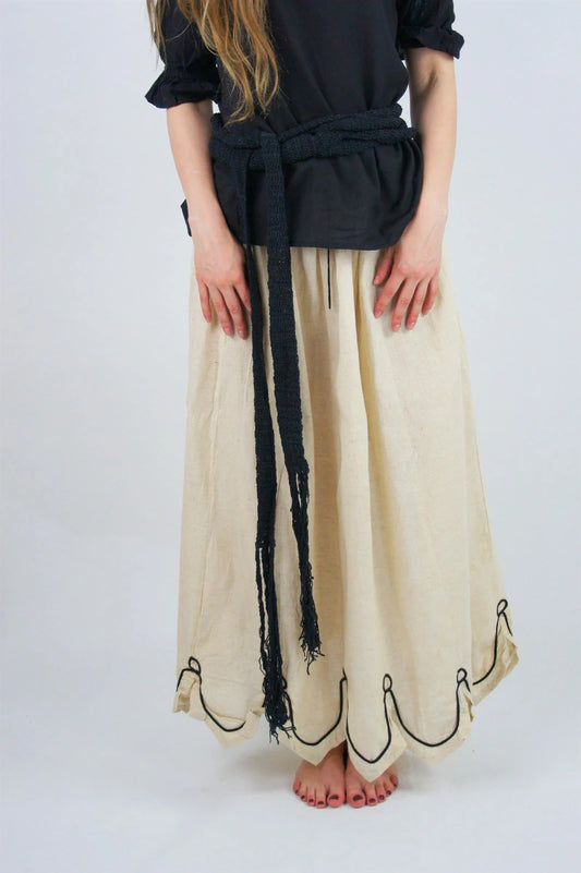 Belt, Cotton Black 253cm