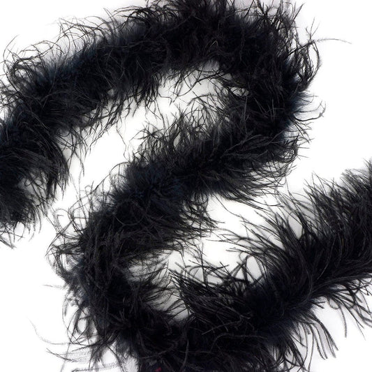 Boa, Ostrich 5 twoply Black