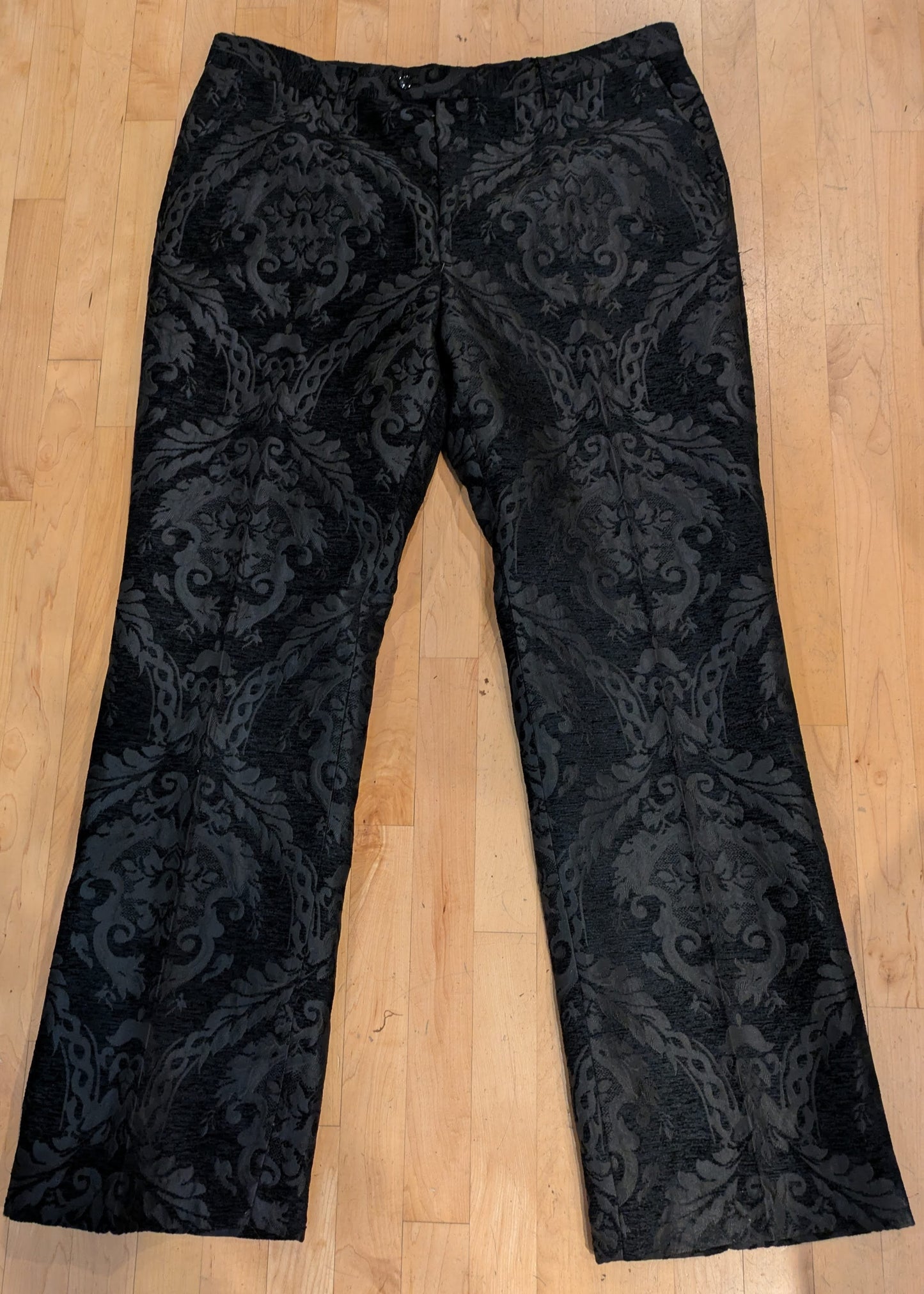 Pants, Gothic Brocade Black