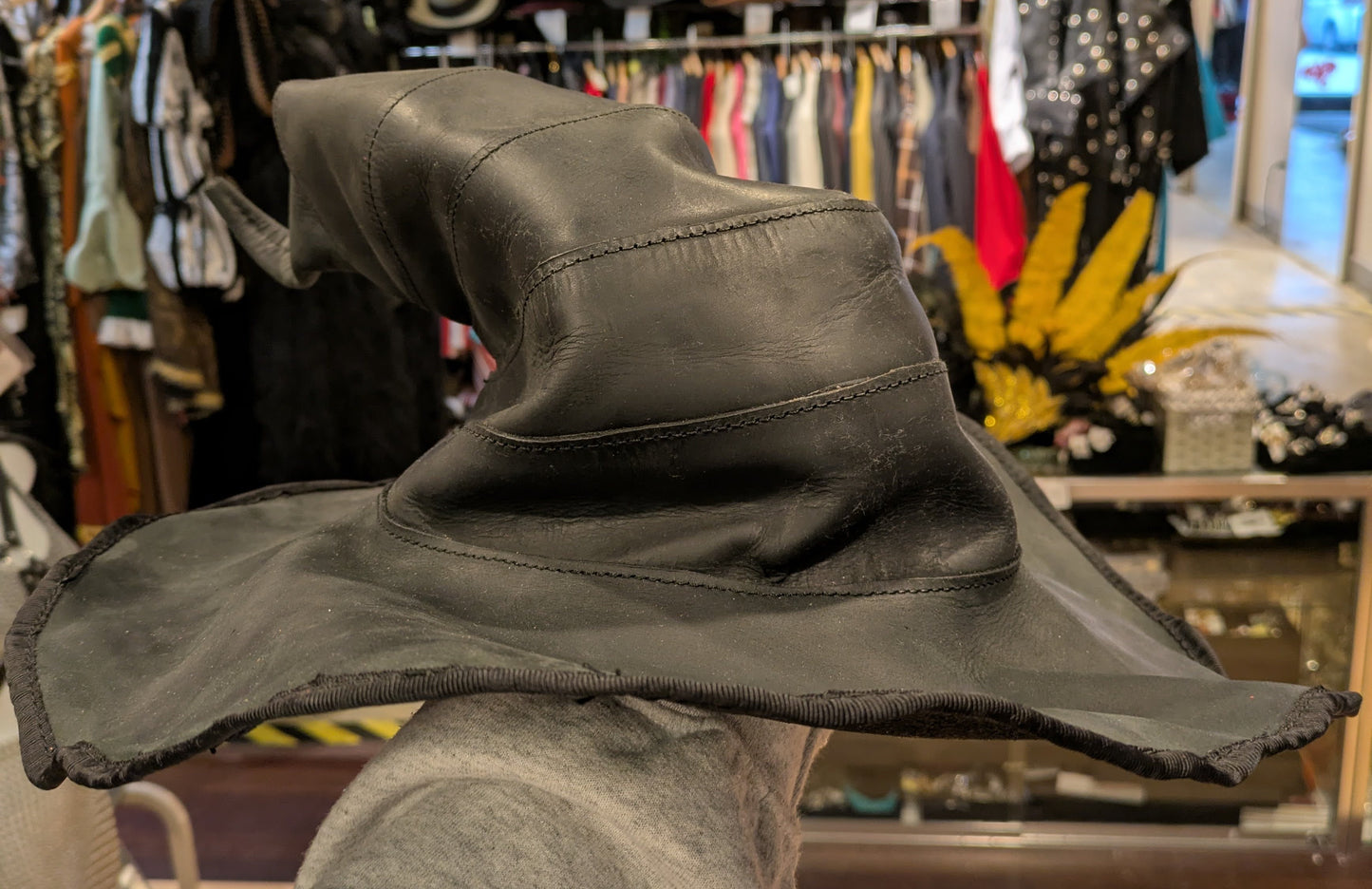 Hat, Leather Wizard Droopy