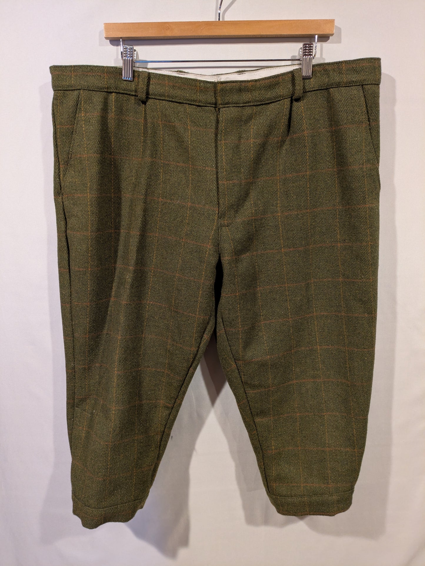 Breeches, Used Green Wool 38"