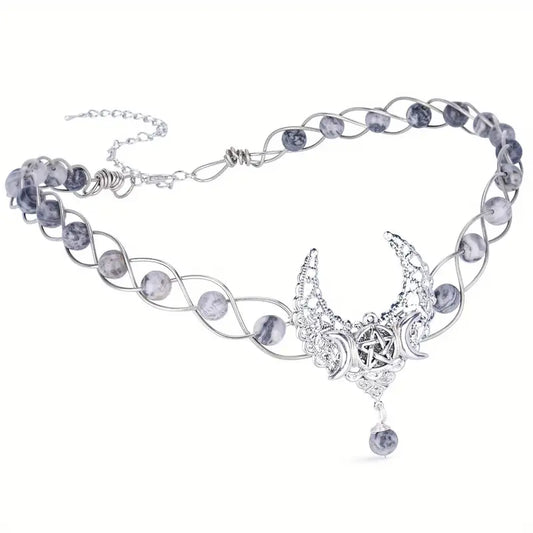 Crown, Moon Stone Silver