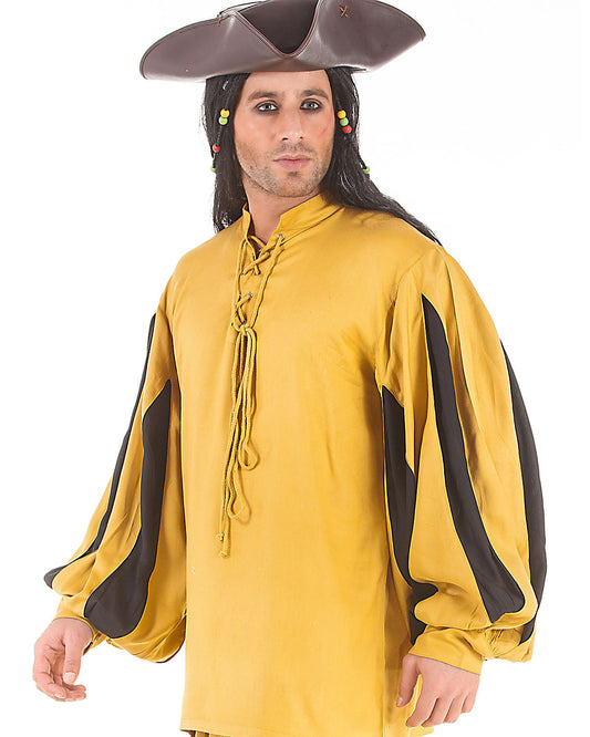 Shirt, European Medieval Gld/Blk 3XL