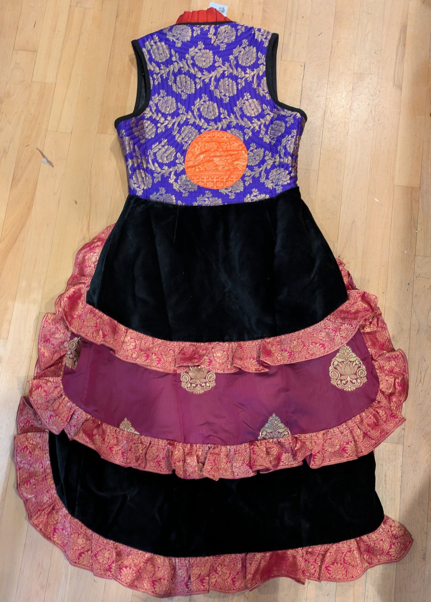 Bodice, Indian Heritage with attached Tiered Skirt