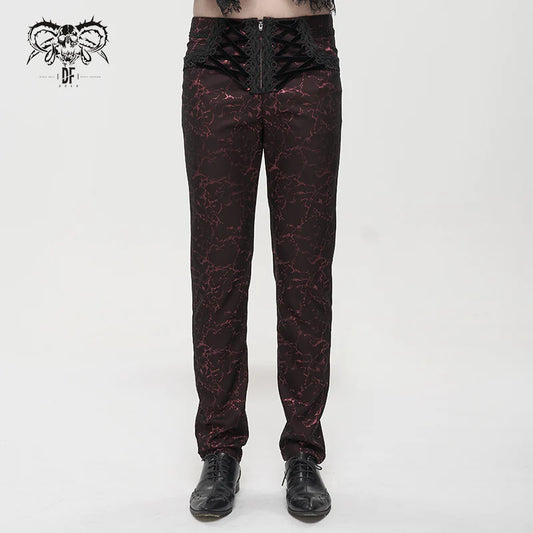 Pants, Gothic Lace-Up Trousers-  : 3XL 42"