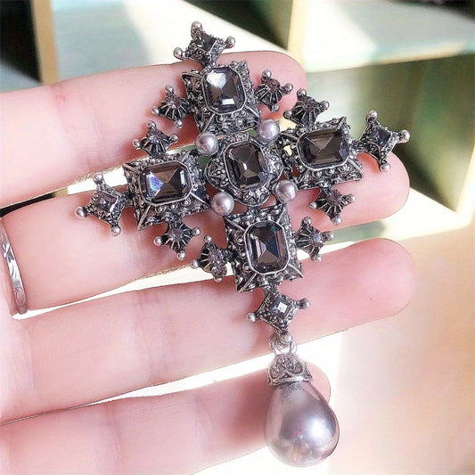Brooch, Baroque Rhinestones
