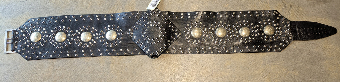 Belt, Viking Leather Silver 108cm