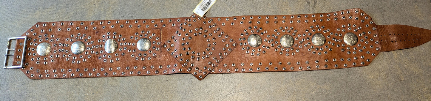 Belt, Viking Leather Silver 108cm
