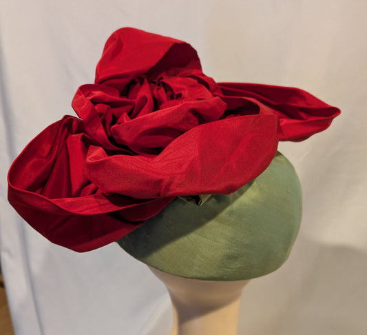 Hat, Bloomed Rose
