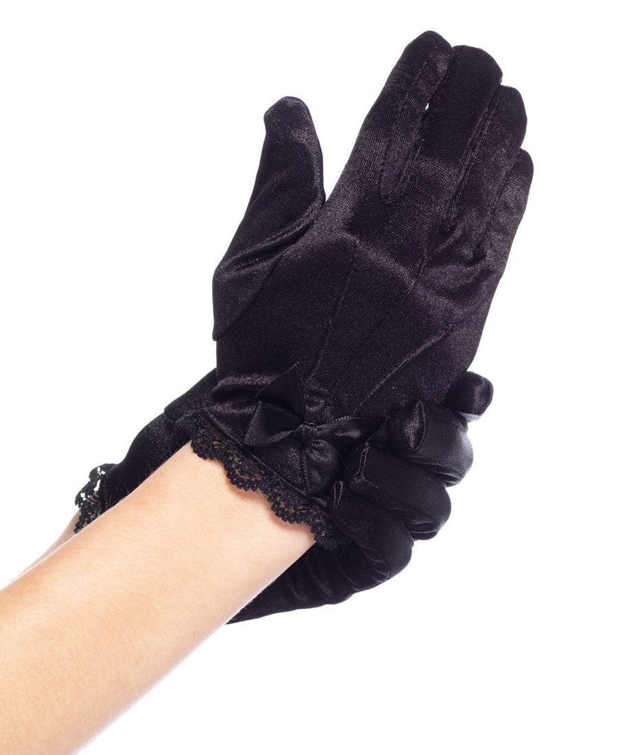 Gloves, Wrist Child size-black : ages 3 +