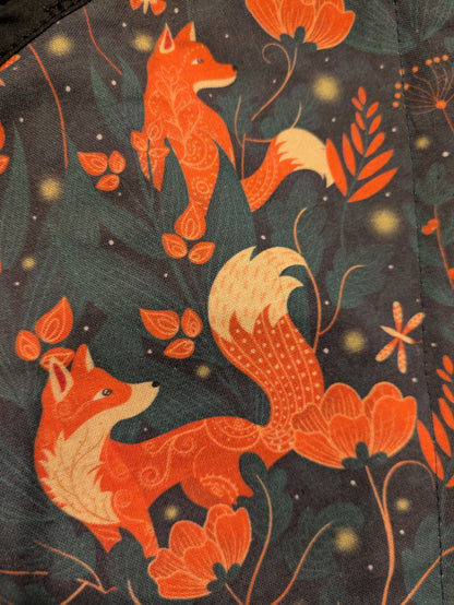 Bodice, Fox Print Reversible to Black, (PLUS Ivy size 49-53 bust)