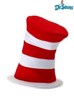 Seuss Cat in Hat Adult Deluxe-Red/White