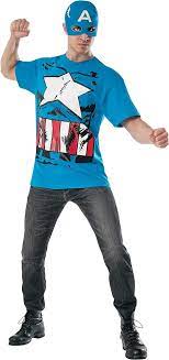 T-Shirt, Captain America-red white blu : Medium