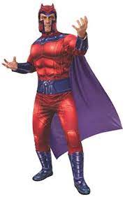 Magneto full Costume-Red Purple : X-large