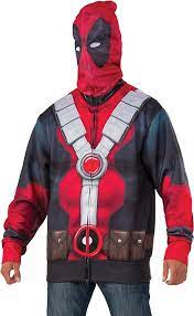 Hoodie, Deadpool-Red/Black : Standard