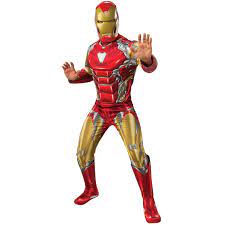 Iron Man, Adult Dlx Cosutme-Red yellow : Standard