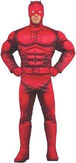 Daredevil, Full Adult Costume-Red : X-Large