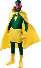 Vision, Halloween Costume-Yellow Green : X-Small