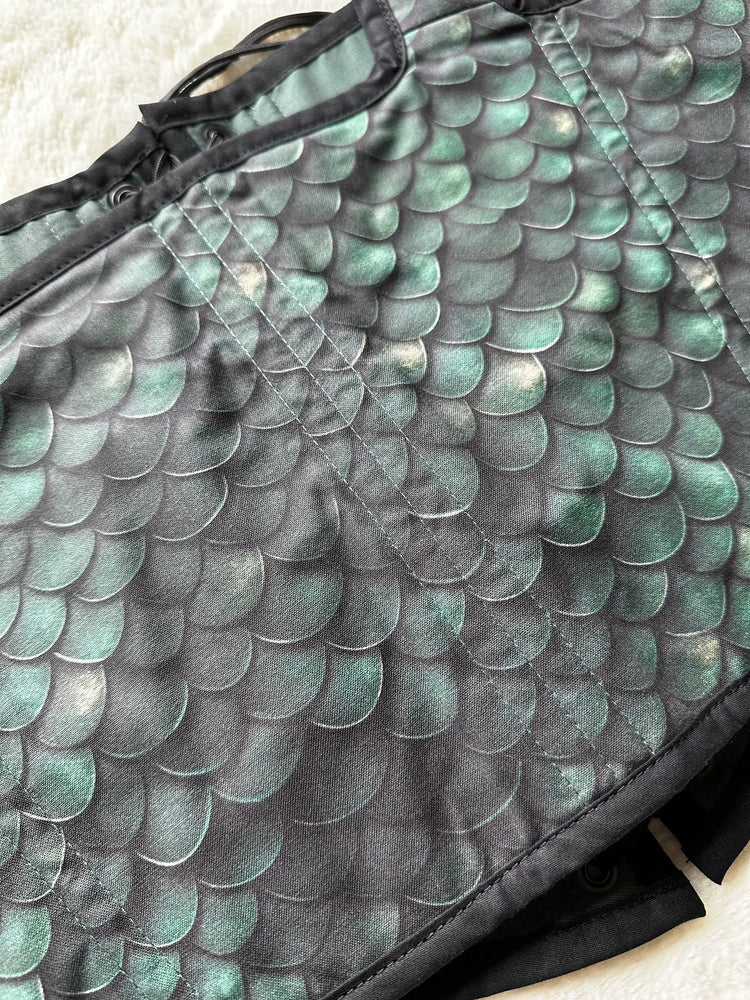 Bodice, Green Dragon Scales Reversible 2XL