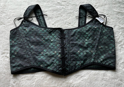 Bodice, Green Dragon Scales Reversible 2XL