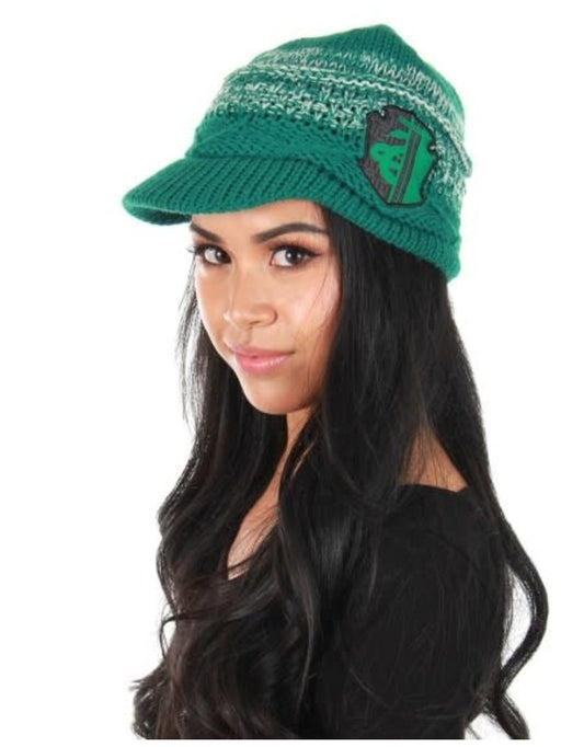 Hat, Slytherin Knit Visor-green