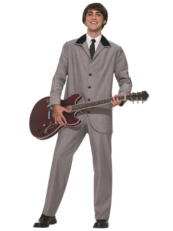 60s Mod British Invasion Suit-Grey : M men