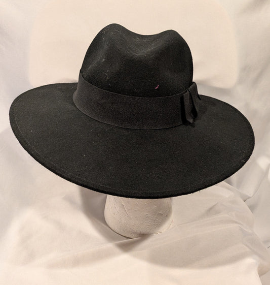 Hat, Fedora Used Black 6