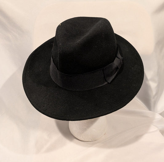 Hat, Fedora Used Black 1
