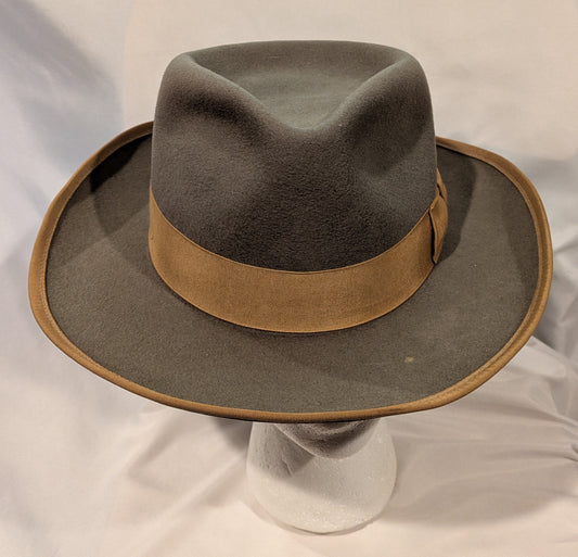 Hat, Fedora Vintage Grey 4