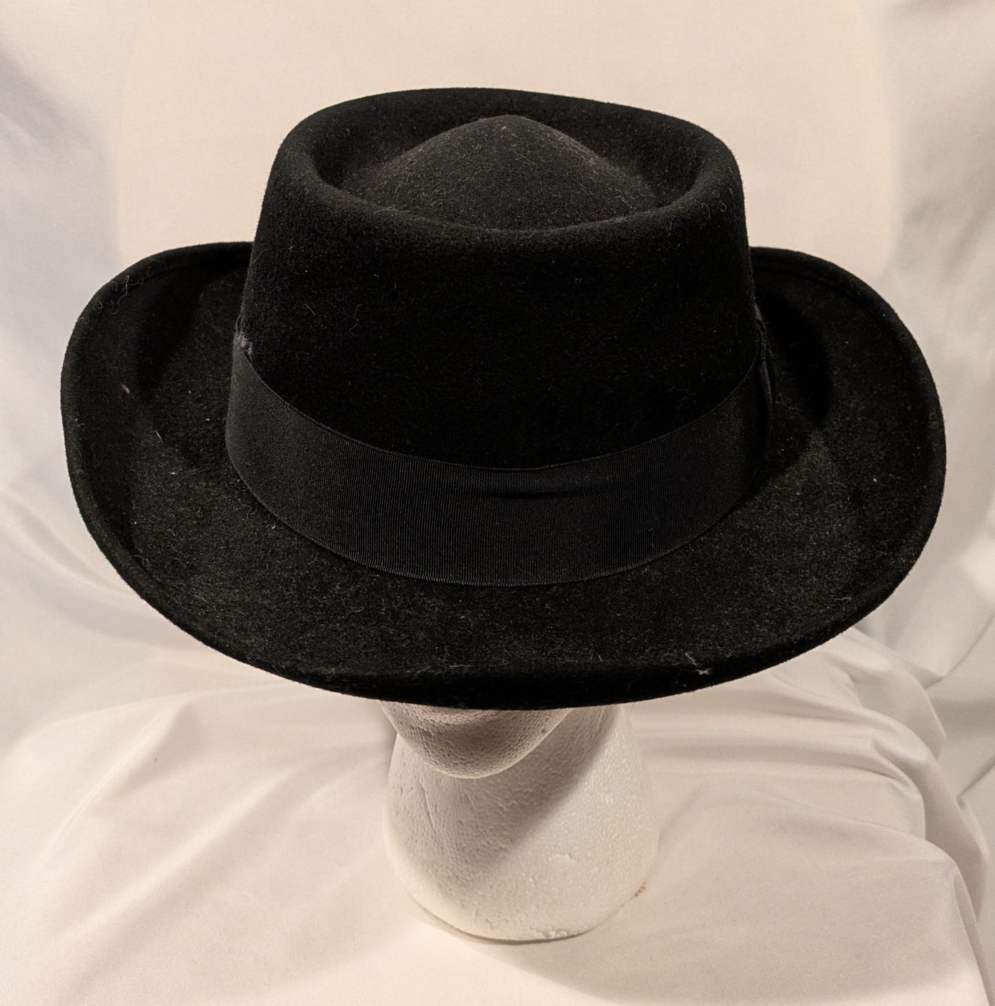 Hat, Fedora Vintage Black 6