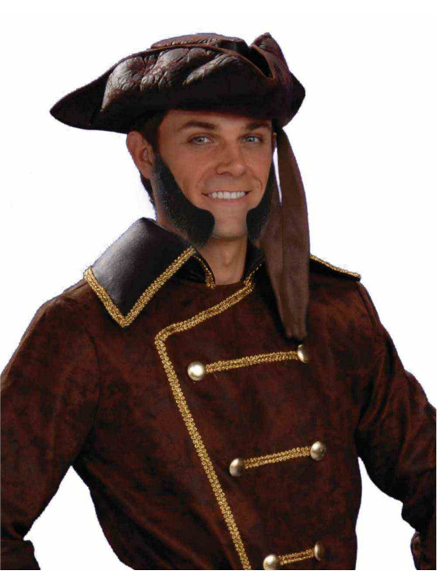 Sideburns, Mutton Chops-Black : OS