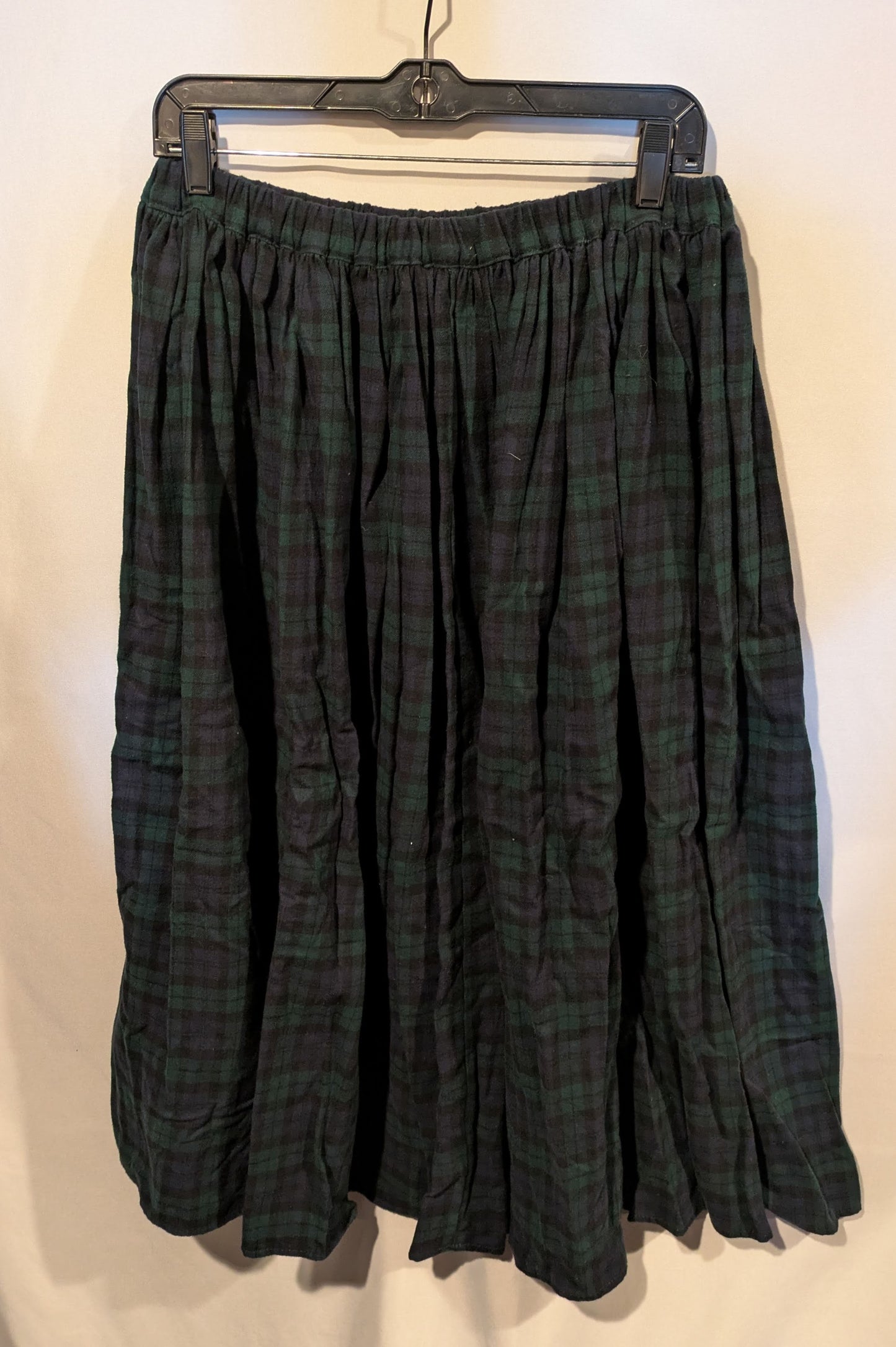 Skirt, Plaid Blue Green L