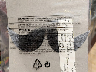 Moustache, Full Winged-Grey