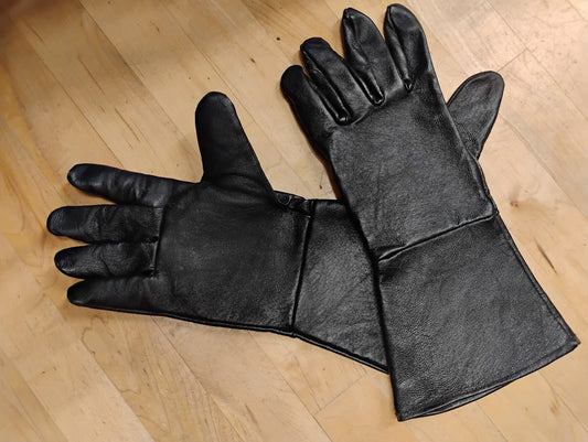 Gloves, Leather Gauntlets-  : Adult