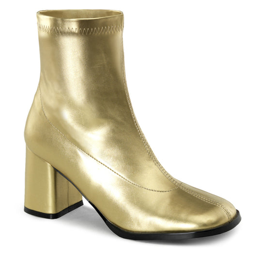 Boots, GoGo, Ankle, Gold, 10 Women's