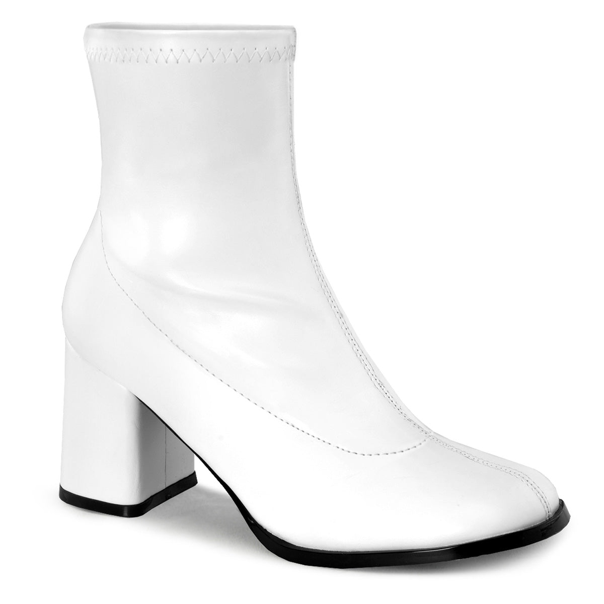 Boots, GoGo, Ankle, White, 9 Women's