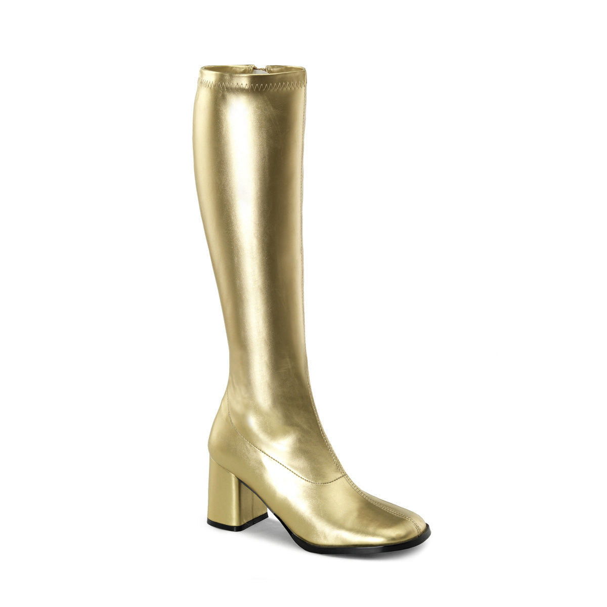 Boots, GoGo, Standard Stretch, Gold, 8 Women's