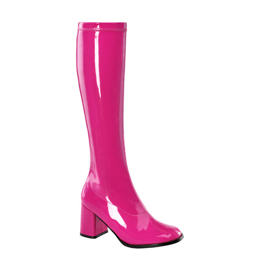 Boots, GoGo, Standard Stretch, Hot Pink, 15 Women's