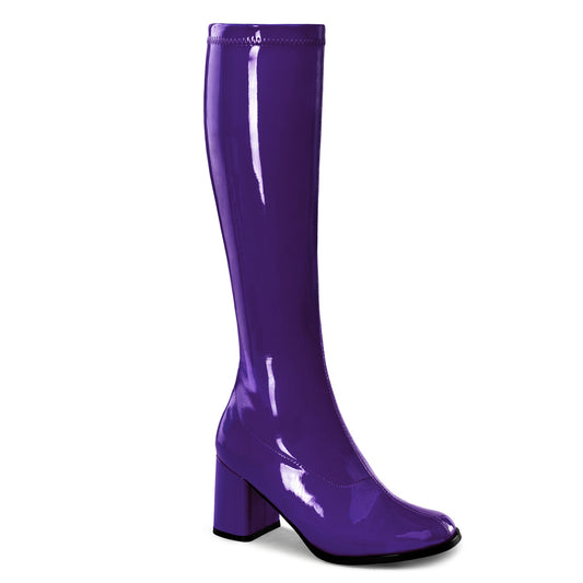 Boots, GoGo, Standard Stretch, Purple, 7 Women's