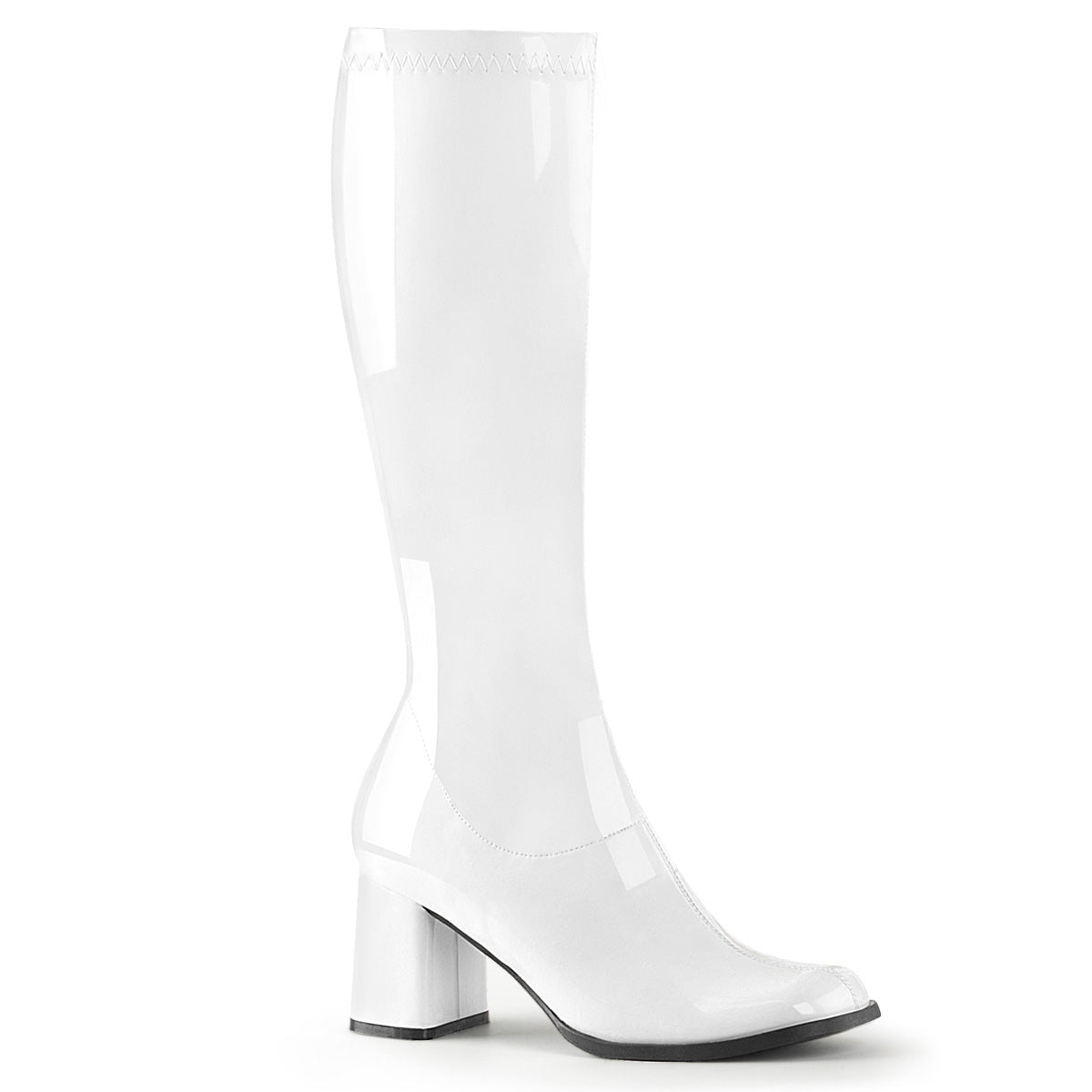 Boots, GoGo, Standard Stretch, White, 8 Women's